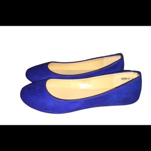 Women's Round Toe Cobalt Blue Ballet Flats